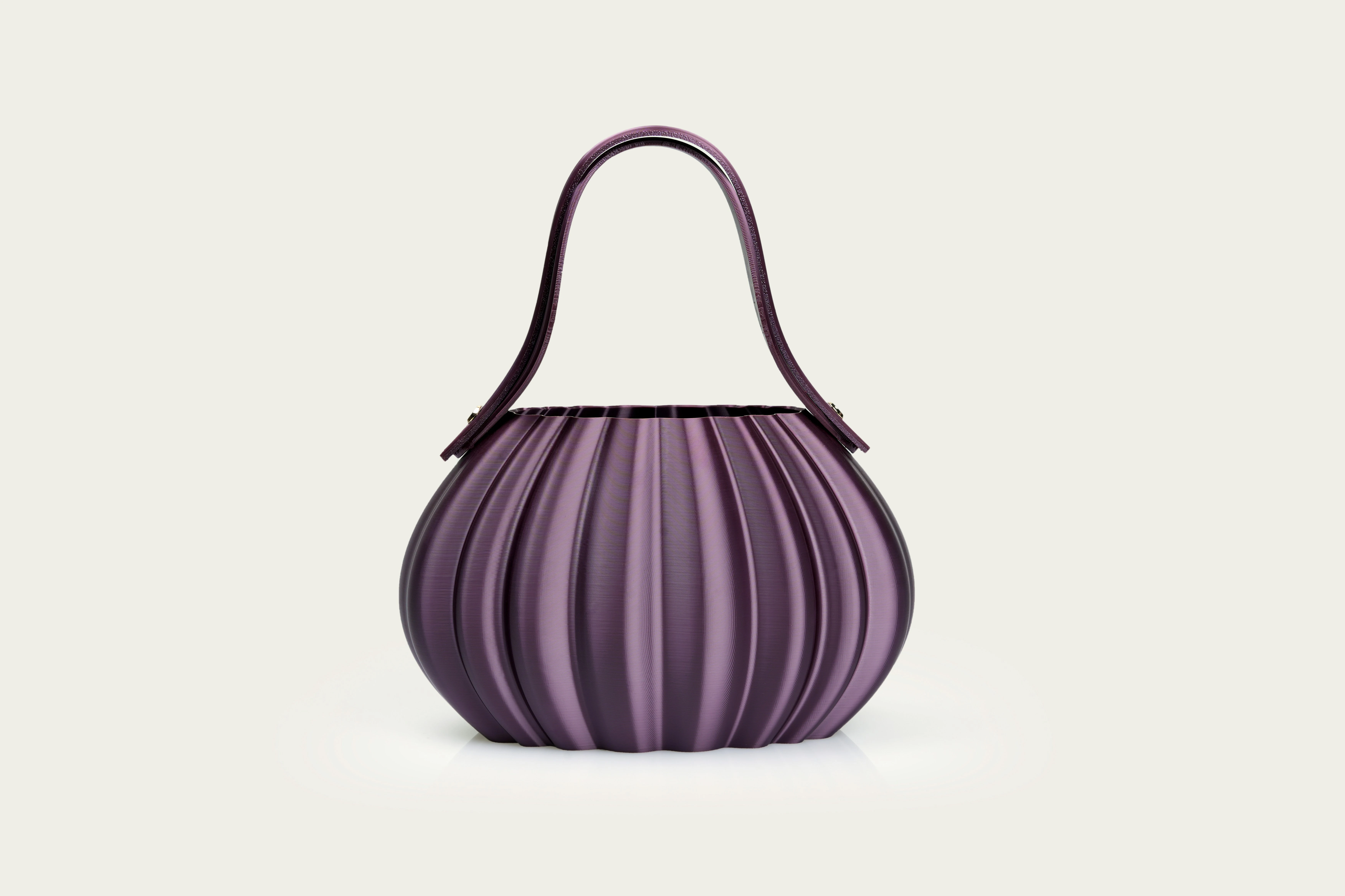 Handmade Leather Purple Bag